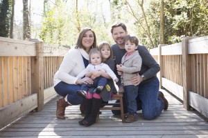 Atlanta Family Photographer- Family on a bridge