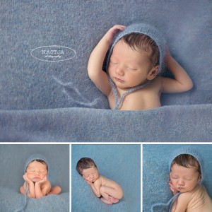 Best Atlanta Newborn photographer- posing baby in studio