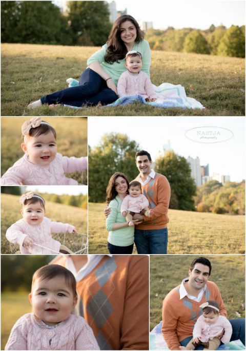 Atlanta Child and Family Photographer- Piedmont Park Locations. Baby girl 6 month photo ideas
