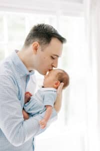 in home newborn session atlanta.