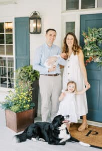 in home newborn session atlanta.